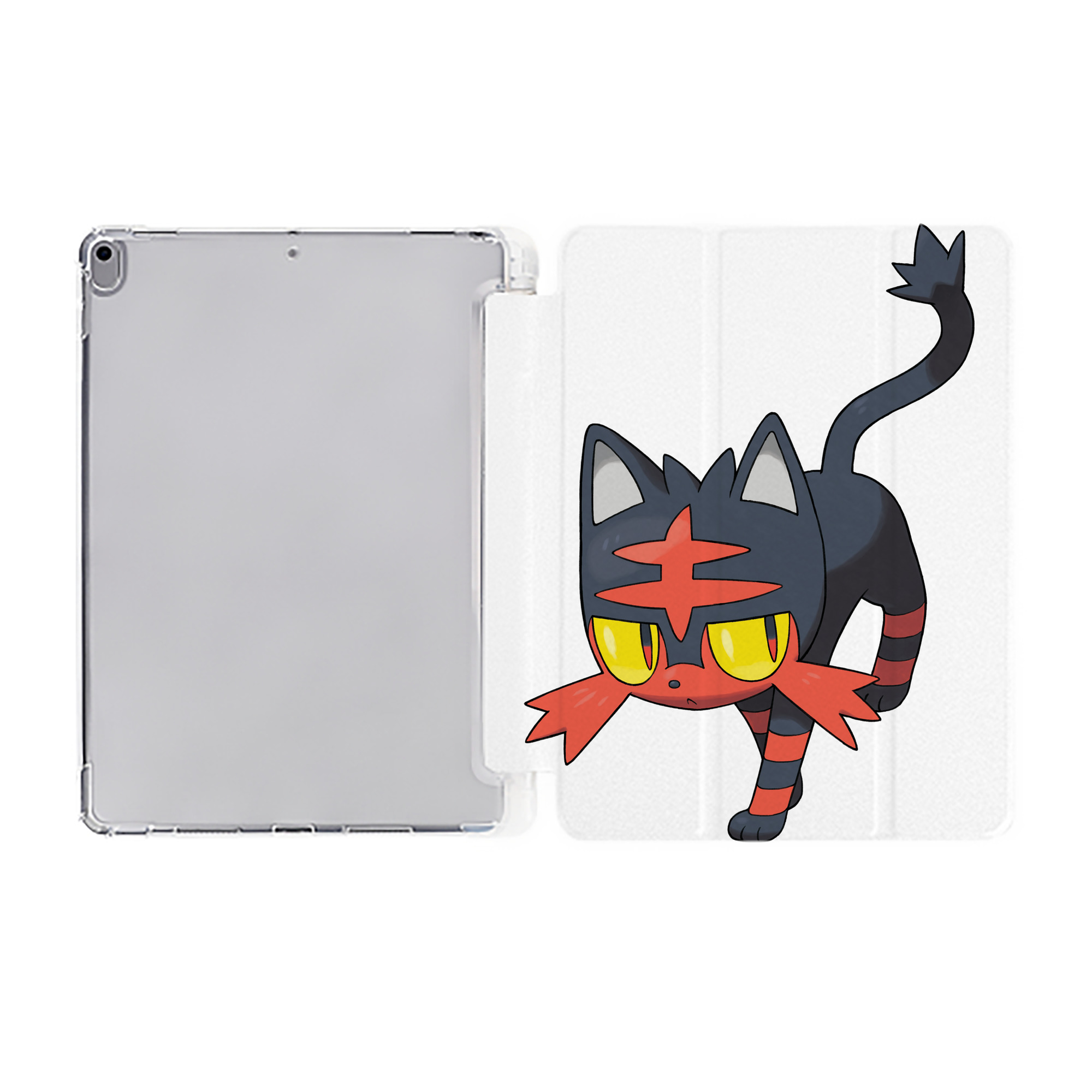 （画像用） ポケットモンスター Pokémon IPad ケース ペン収納付き 三つ折りスタンド PUレザー×シリコン 対応機種9.5/10.5/10.9インチ